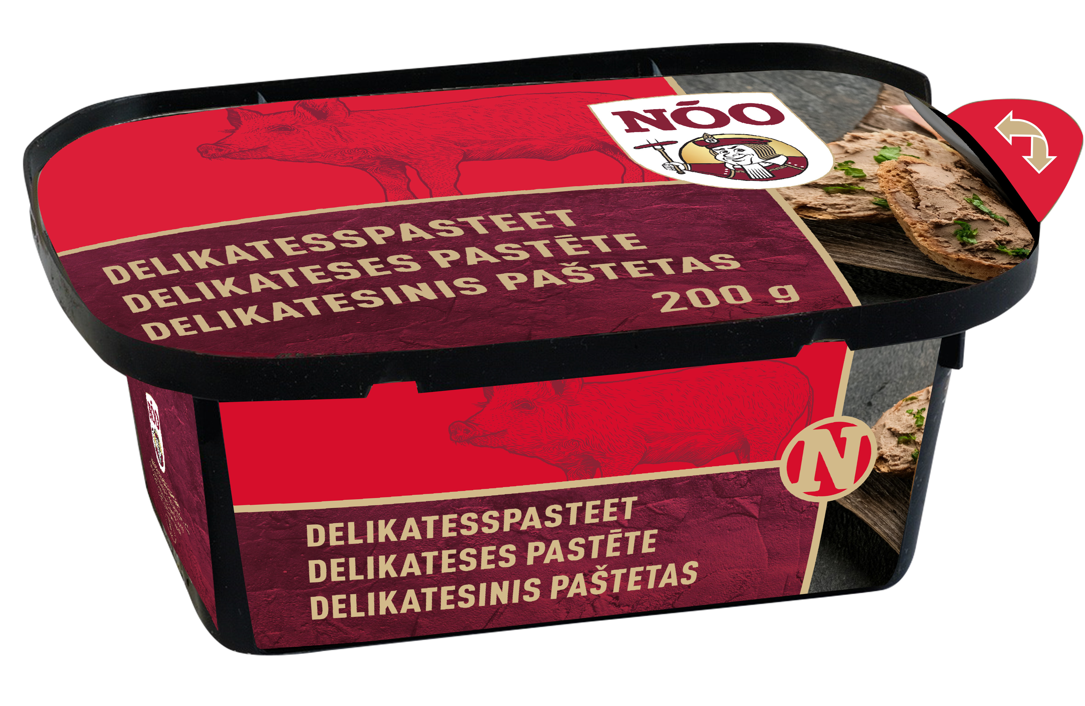 Aknu pastēte Delikateses 200g, NOO