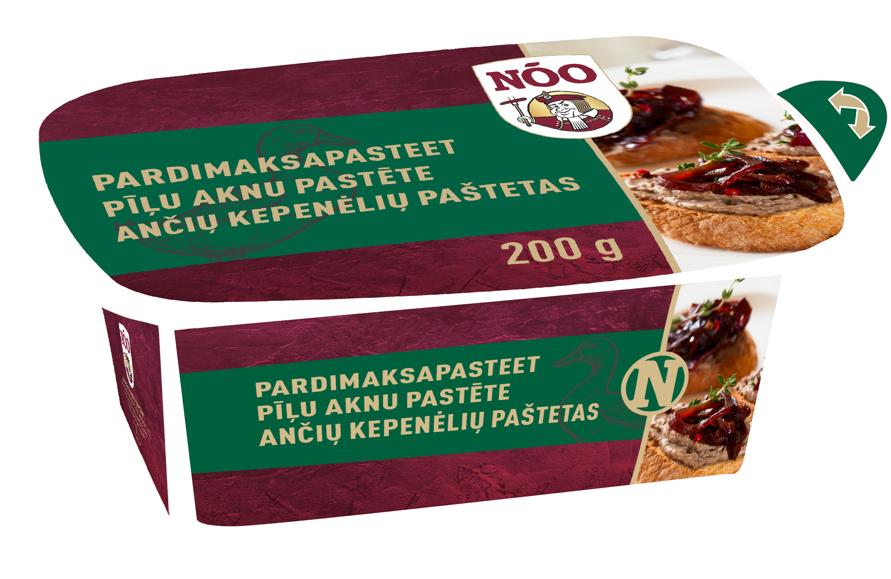 Aknu pastēte pīļu 200g, NOO