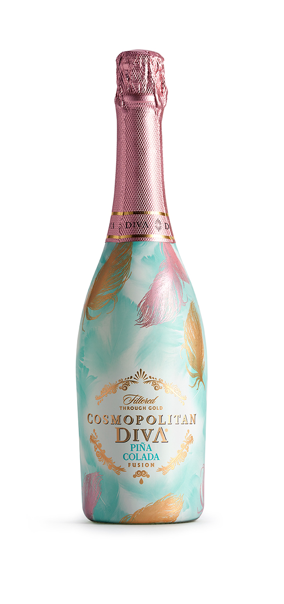 Alk. dzirkstošais dzēr. Cosmopolitan Diva Pina Colada 5.5% 0.75l