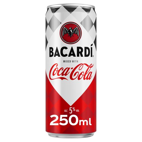 Alk. kokt. Bacardi  and  Coca Cola 5% 0.25l