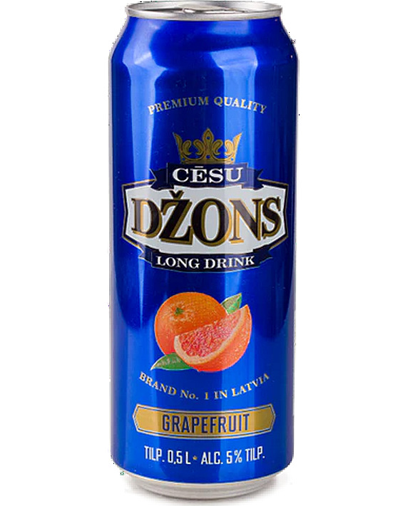 Alk. kokt. Cēsu Džons Greipfrūtu 5% 0.5L CAN