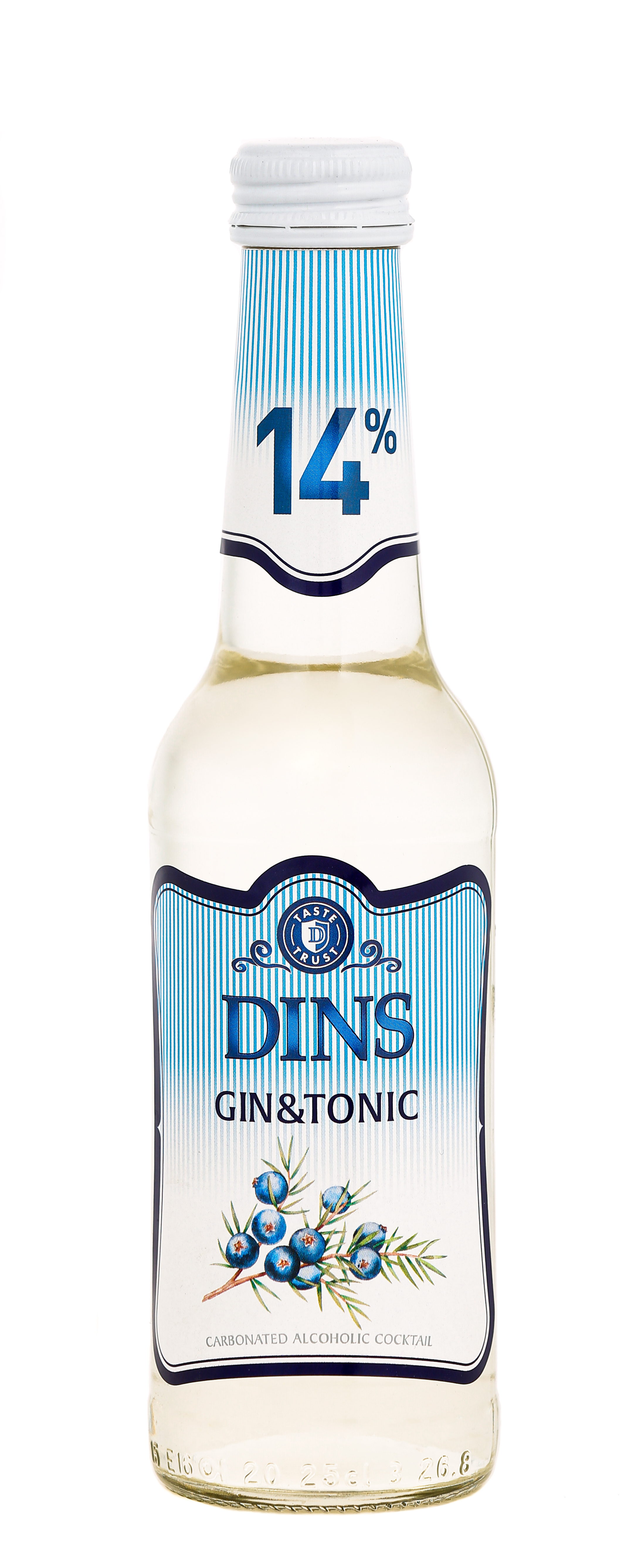 Alk. kokt. Gin  and  Tonic 14% 0.25l, Dins