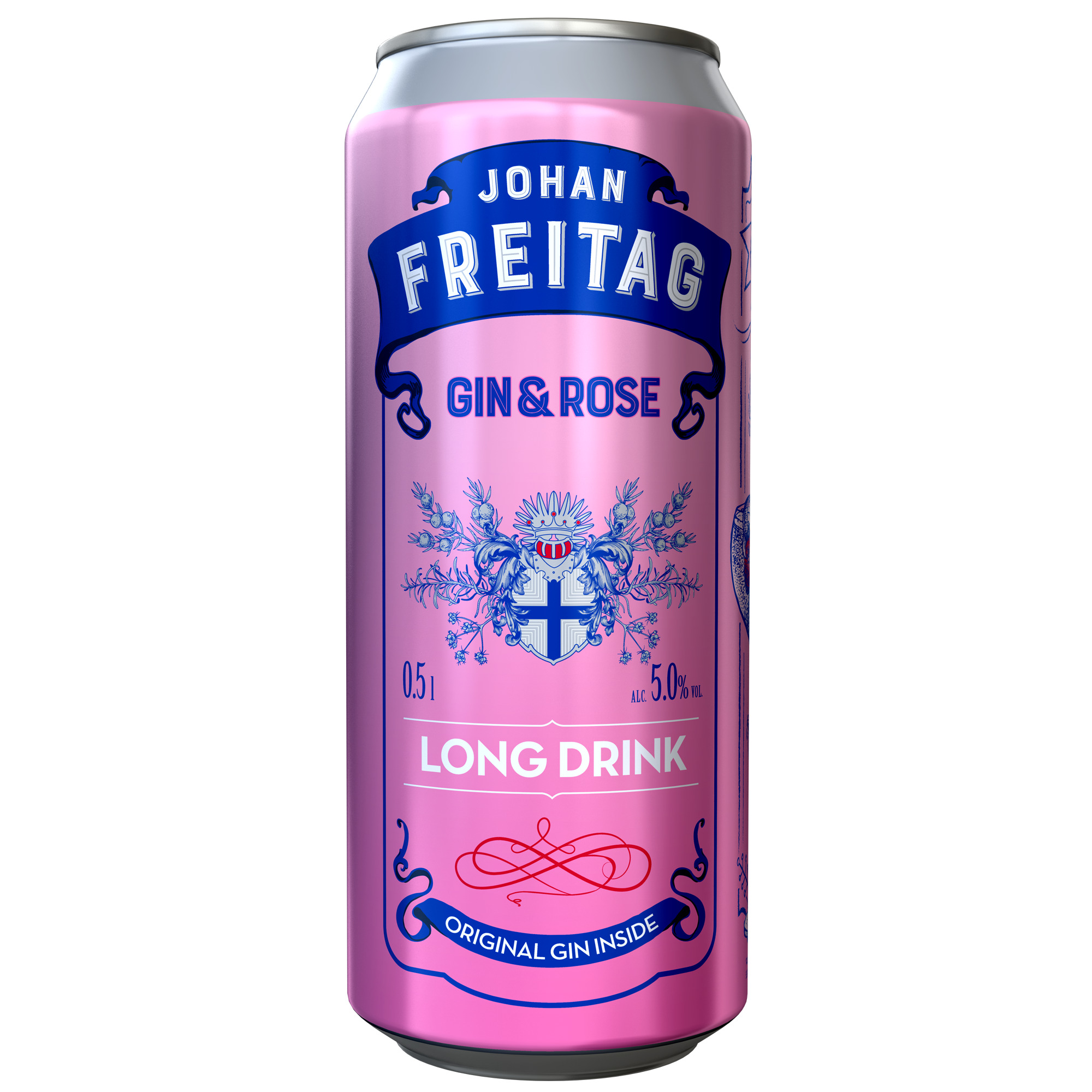 Alk. kokt. Johan Freitag Gin and Rose 5% 0.5l