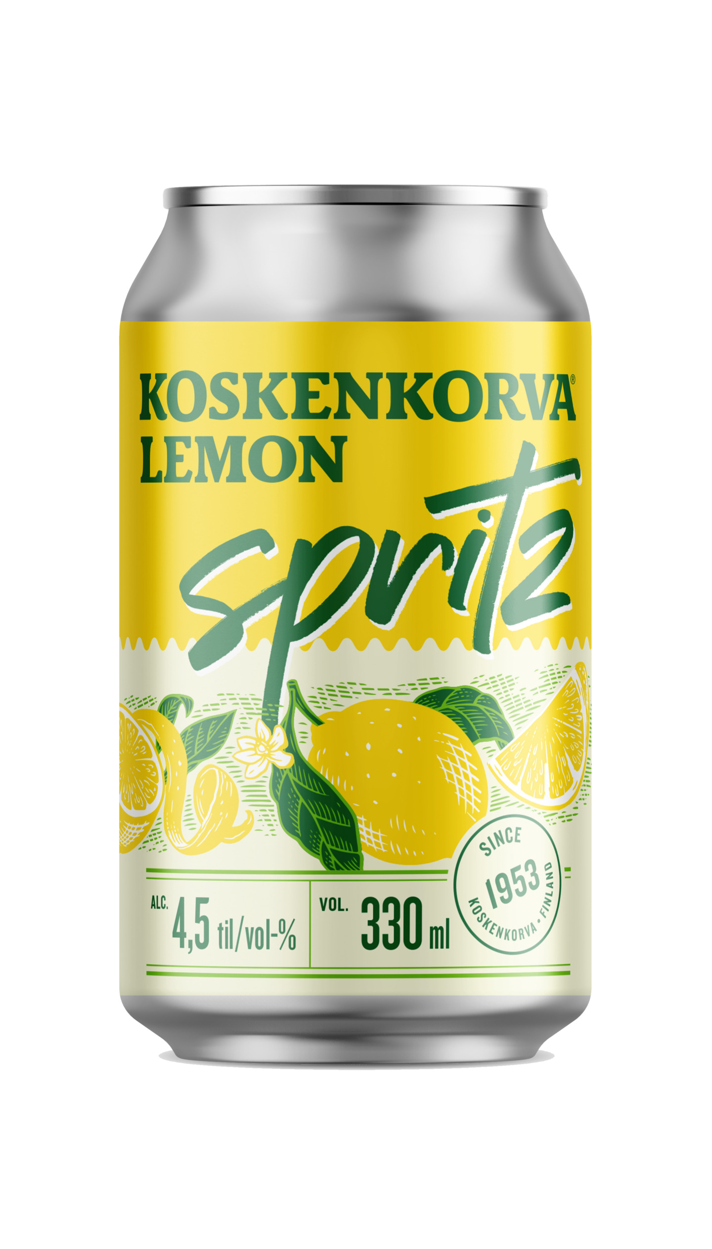 Alk.kokt. Koskenkorva Spritz Lemon 4.5% 0.33l CAN