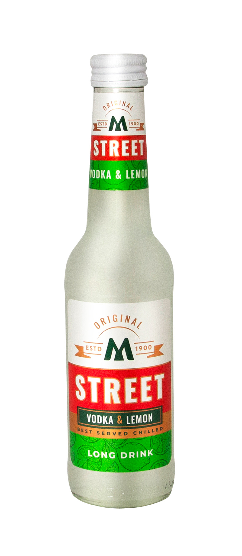 Alk. kokt. M Street Vodka  and  Lemon Original 7.5% 0.275l