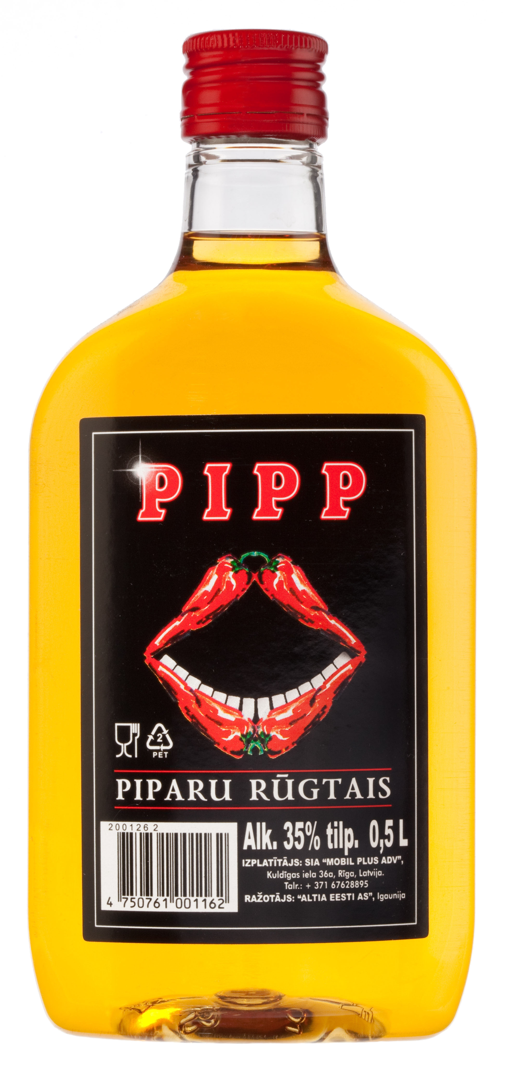 Alk. uzlējums piparu rūgtais PIPP 35% 0.5l PET