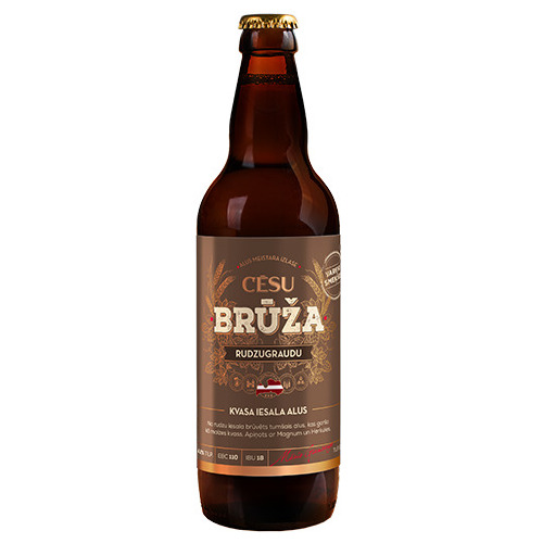 Alus gaišais Cēsu Brūža Rudzugraudu 4.2% 0.5l