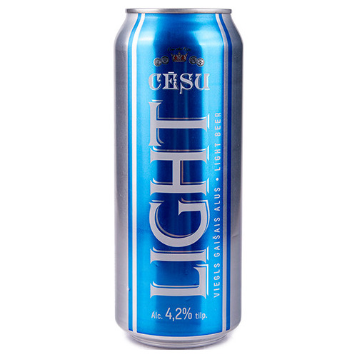 Alus gaišais Cēsu Light 4.2% 0.5l CAN
