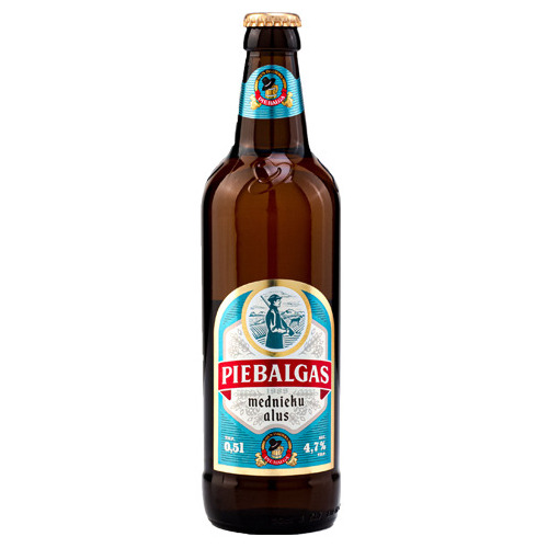 Alus gaišais PIEBALGAS MEDNIEKU4,7% 0.5L