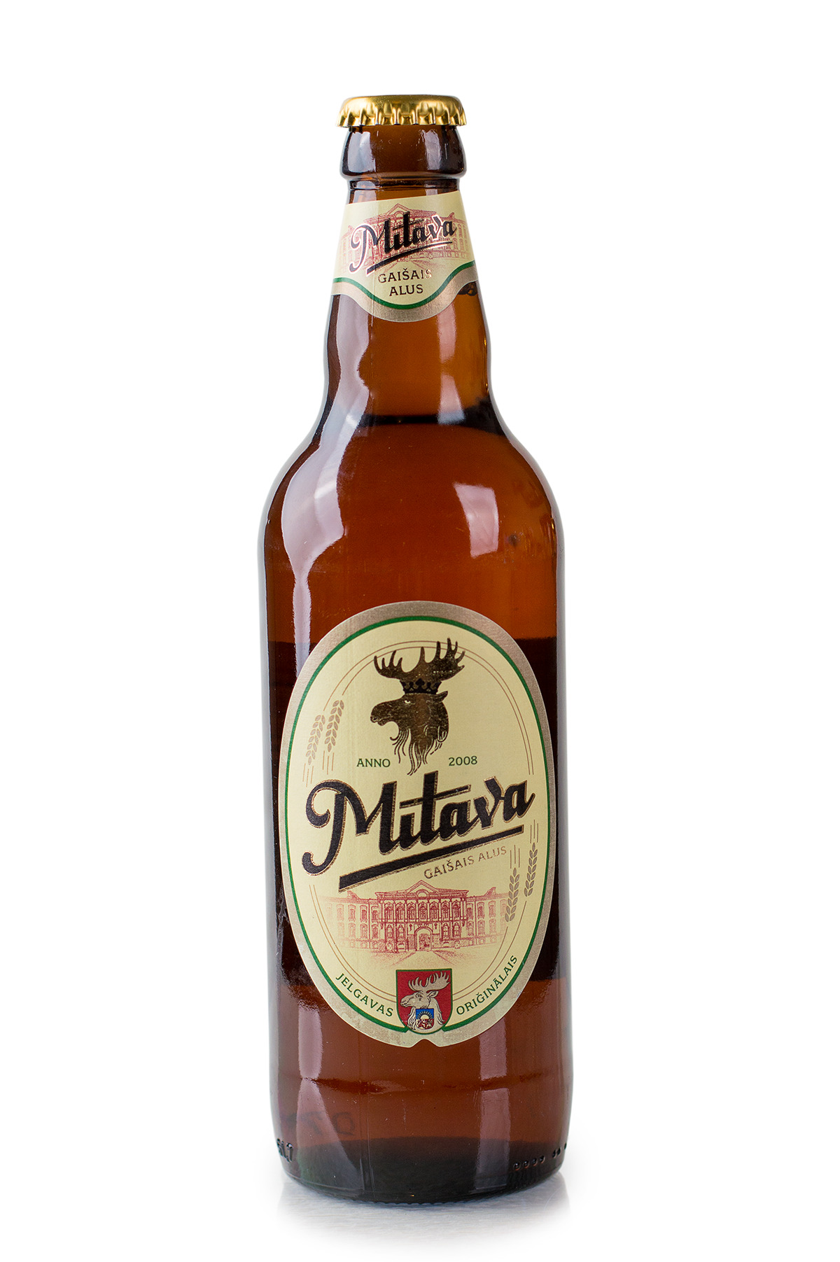 Alus Jelgavas oriģinālais gaišais Mītava 5% 0.5l