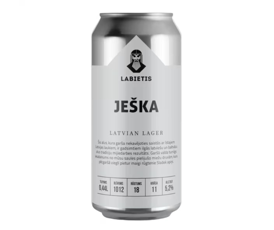 Alus Ješka 5.2% 0.44l CAN, Labietis