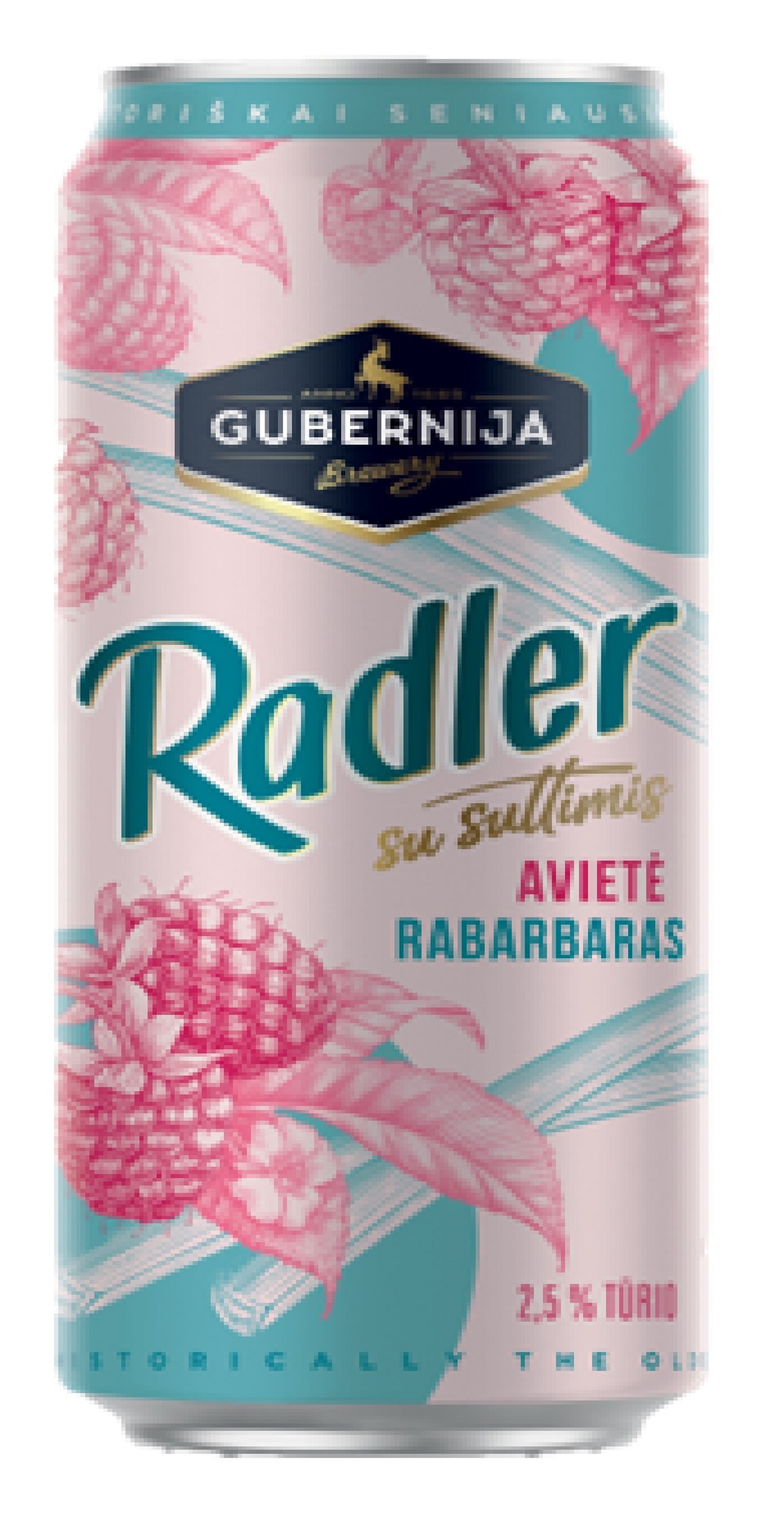 Alus kokteilis Radler Aveņu- Rabarberu 2.5% 0.5l CAN, Gubernija