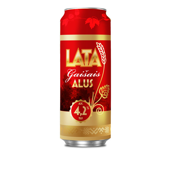 Alus Lata gaišais 4.2% 0.5l CAN