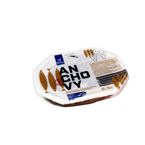 Anšovi viegli sālīti 160g (120g), Briis