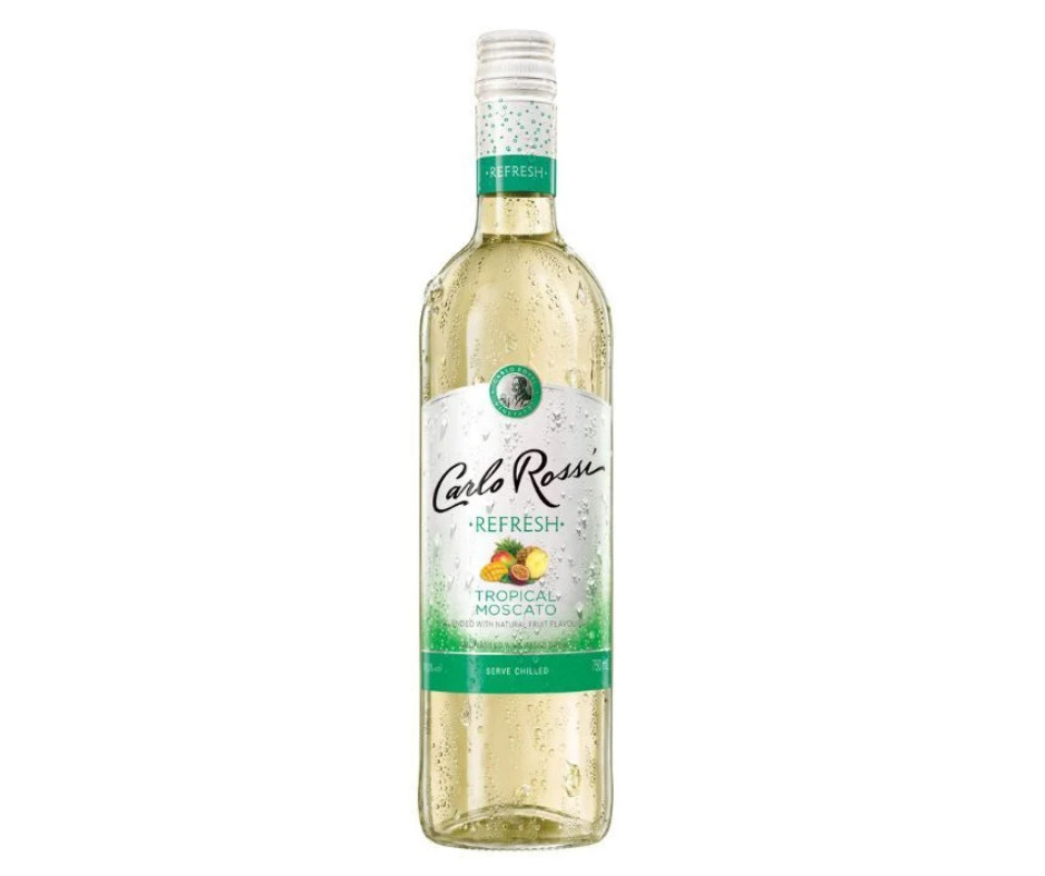 Arom. vīna dzēr. Carlo Rossi Refresh Tropical Moscato 10.5% 0.75l