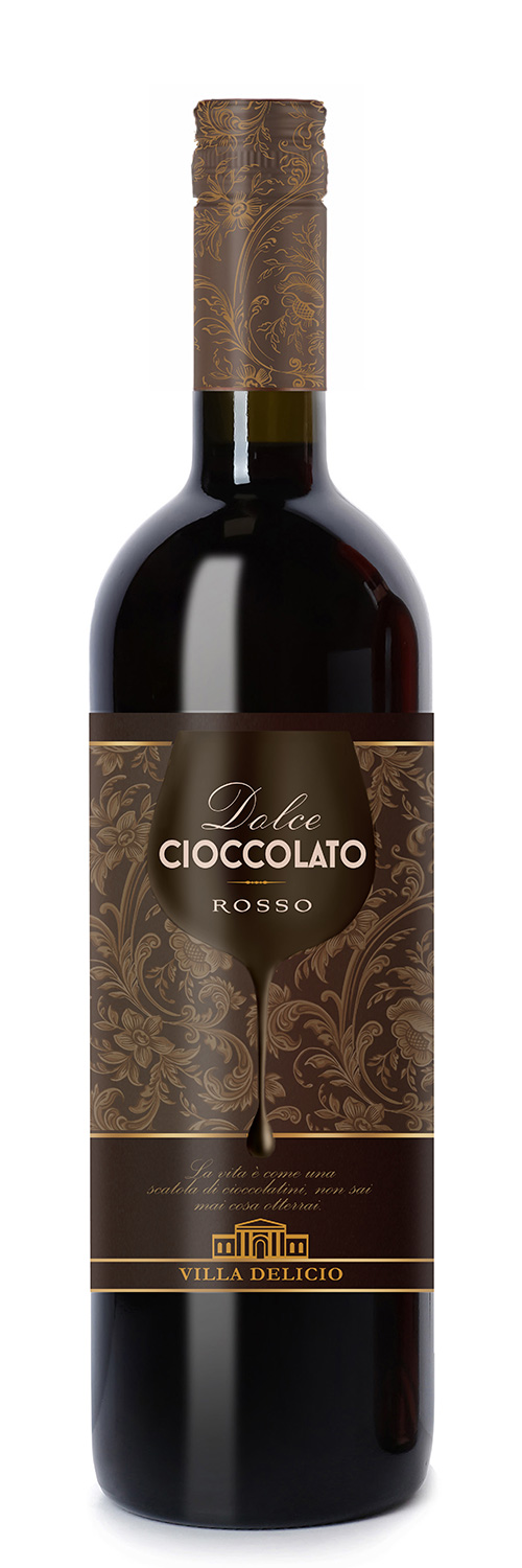 Aromatizēts s.vīns Dolce Cioccolato Red saldais 10% 0.75l