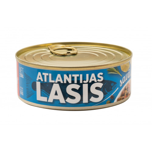 Atlantijas lasis savā sulā 230g (161g), Banga