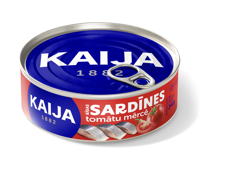 Atlantijas sardīnes tomātu mērcē 240g (132g), Kaija