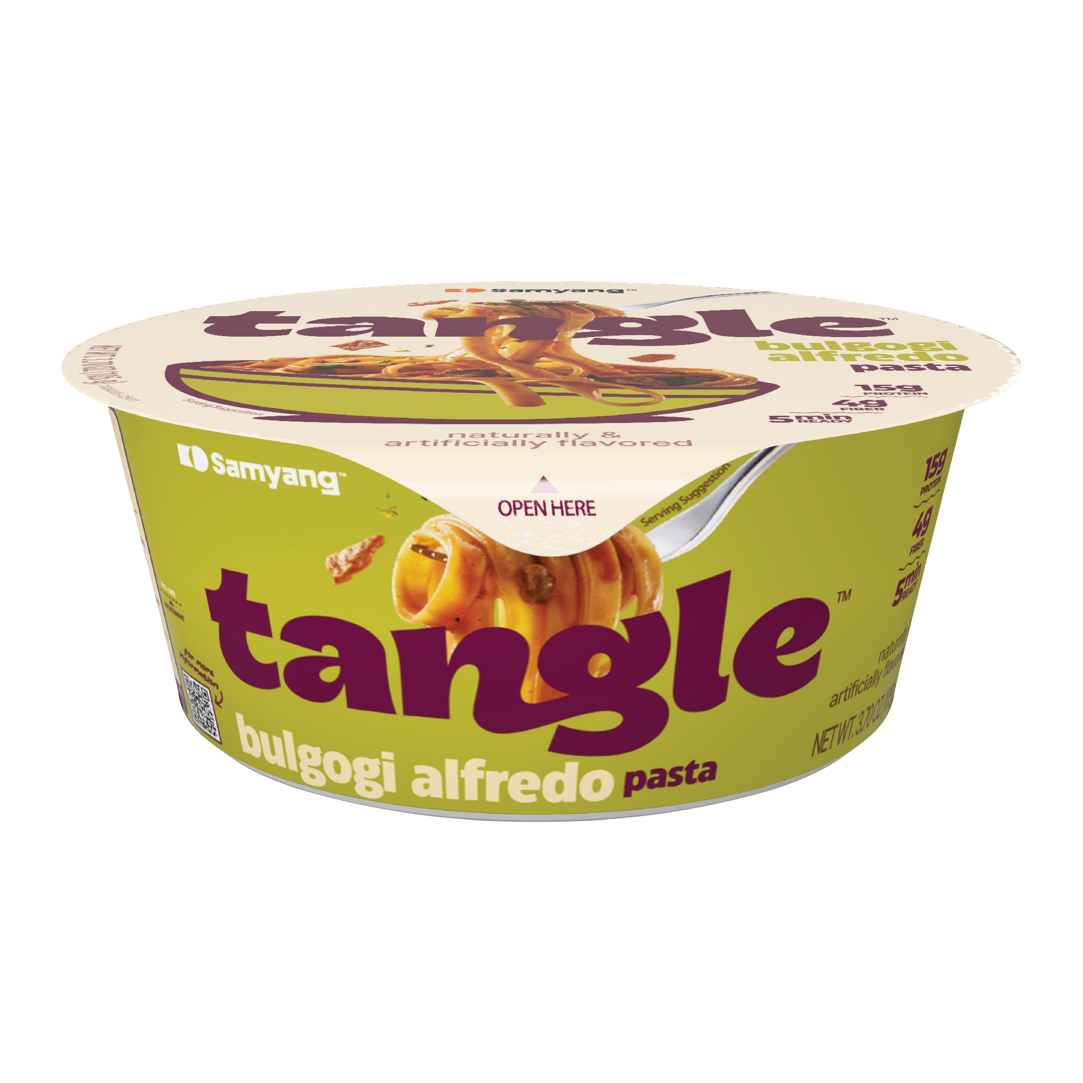 Ātri pagatavojamā pasta bulgogi Alfredo mērci 105g, Tangle