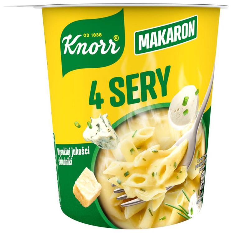 Ātri pagatavojamie makaroni četru sieru 66g, Knorr