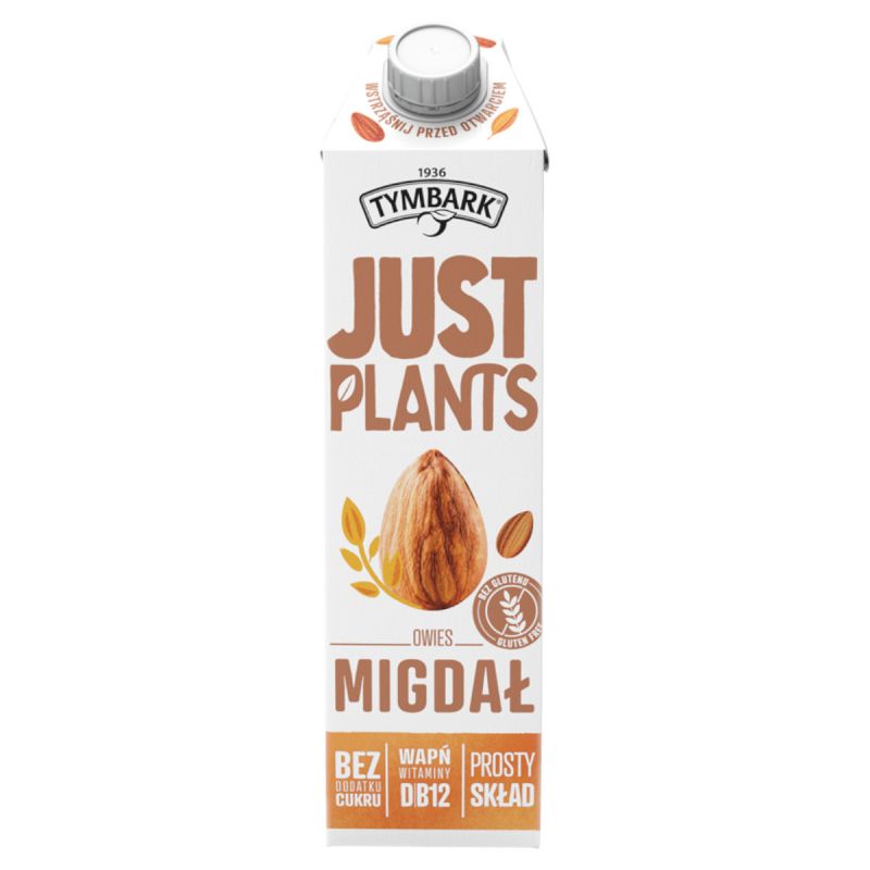 Auzu - mandeļu dzēriens Just plants bez piev. cuk. 1l, Tymbark