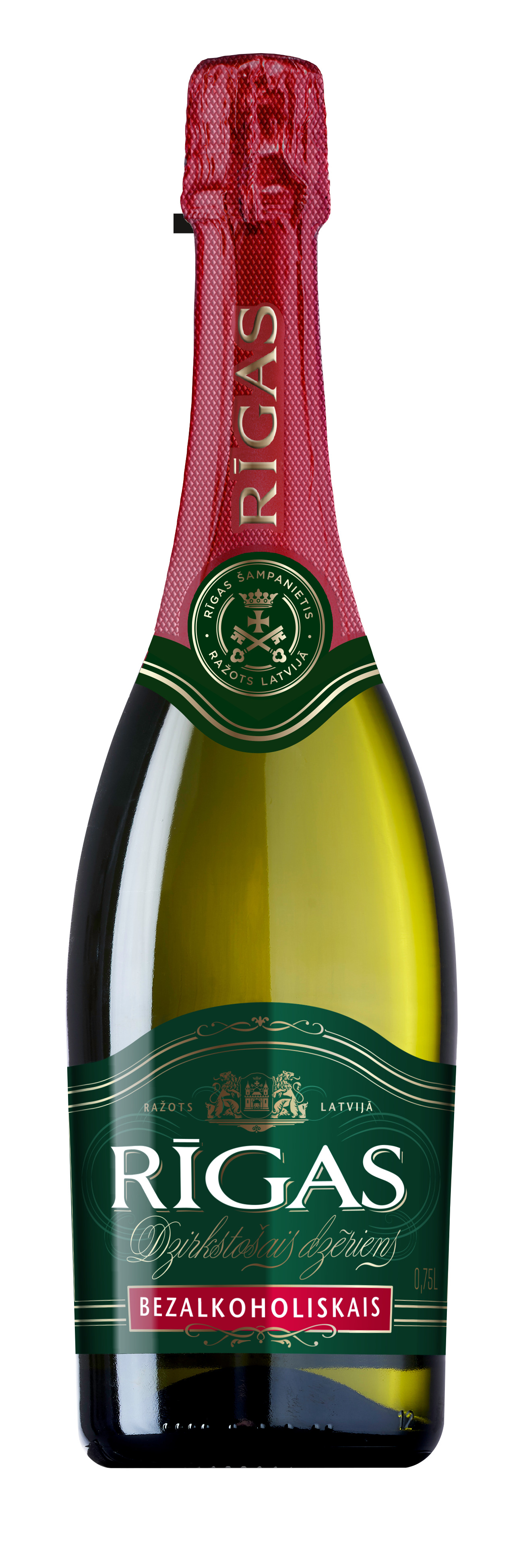 B/a dzirkstošais dzēriens Rīgas 0% 0.75l