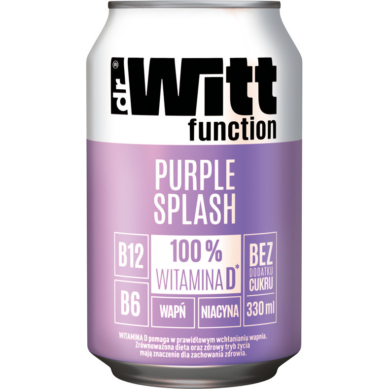 B/a gāz. funkc. dzēriens ar D vit., bumbiera-lavandas g.,bez piev. cuk. 330ml, Dr. Witt