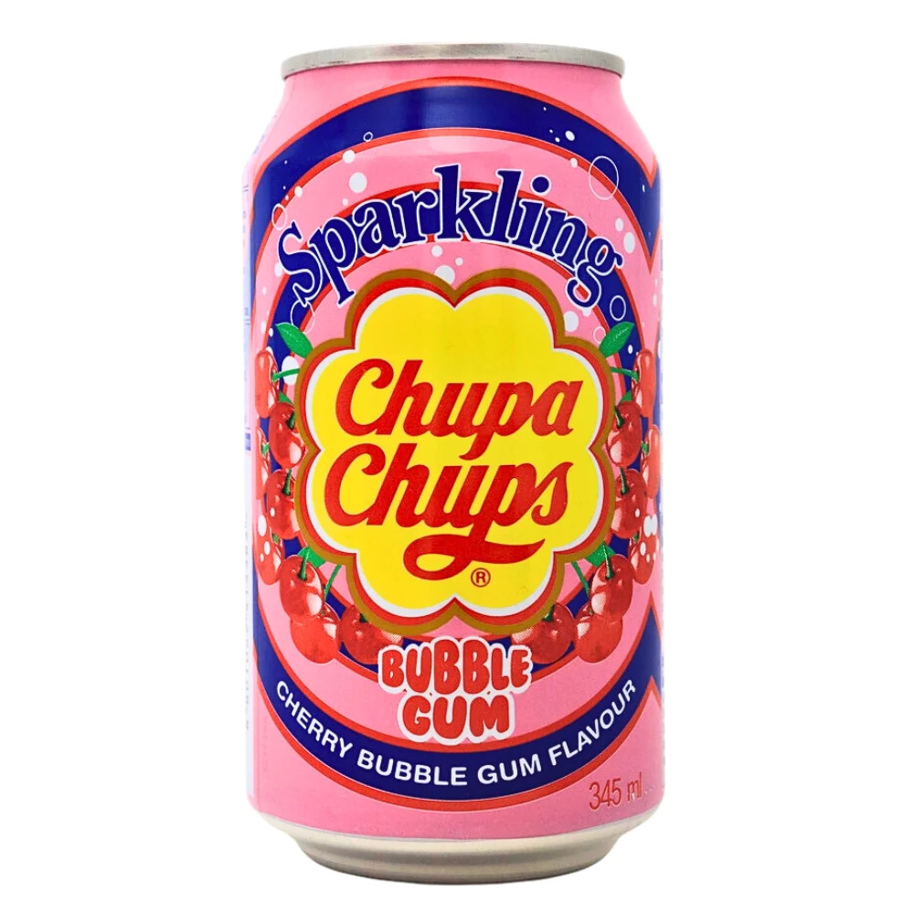 B/a gāzēts dzēr. Chupa Chups (cherry bubble gum), 345ml CAN