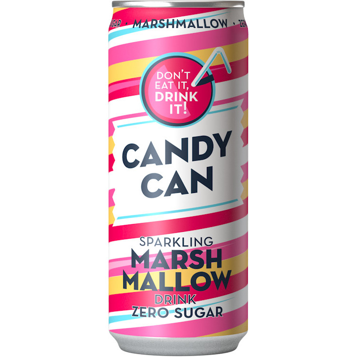 B/a gāzēts dzēriens ar marshmallow garšu 0.33l CAN, Candy Can