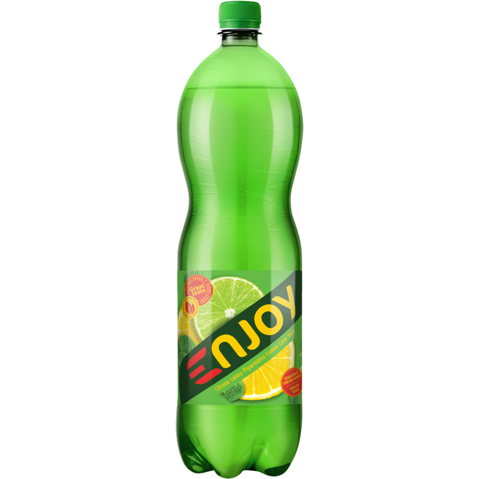 B/a gāzēts dzēriens citronu - laima - piparmētru 1.5l, Enjoy