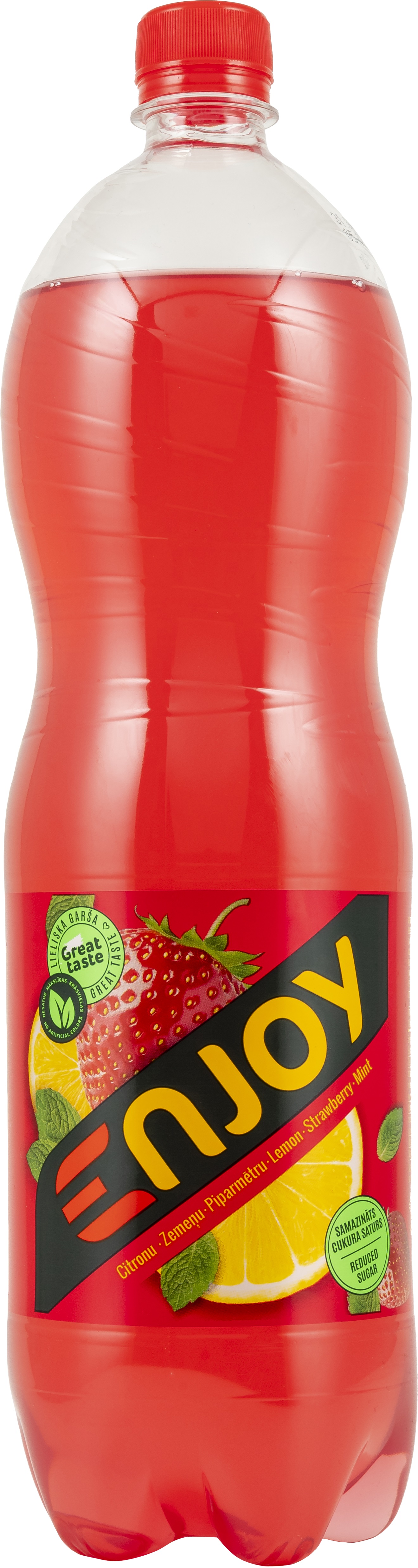 B/a gāzēts dzēriens citronu - zemeņu 1.5l, Enjoy