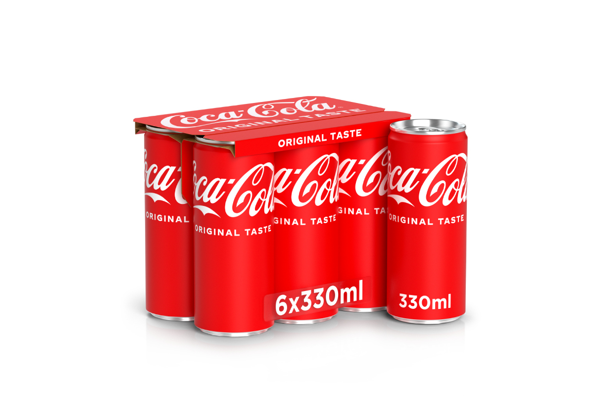 B/a gāzēts dzēriens Coca Cola 6x0.33l CAN