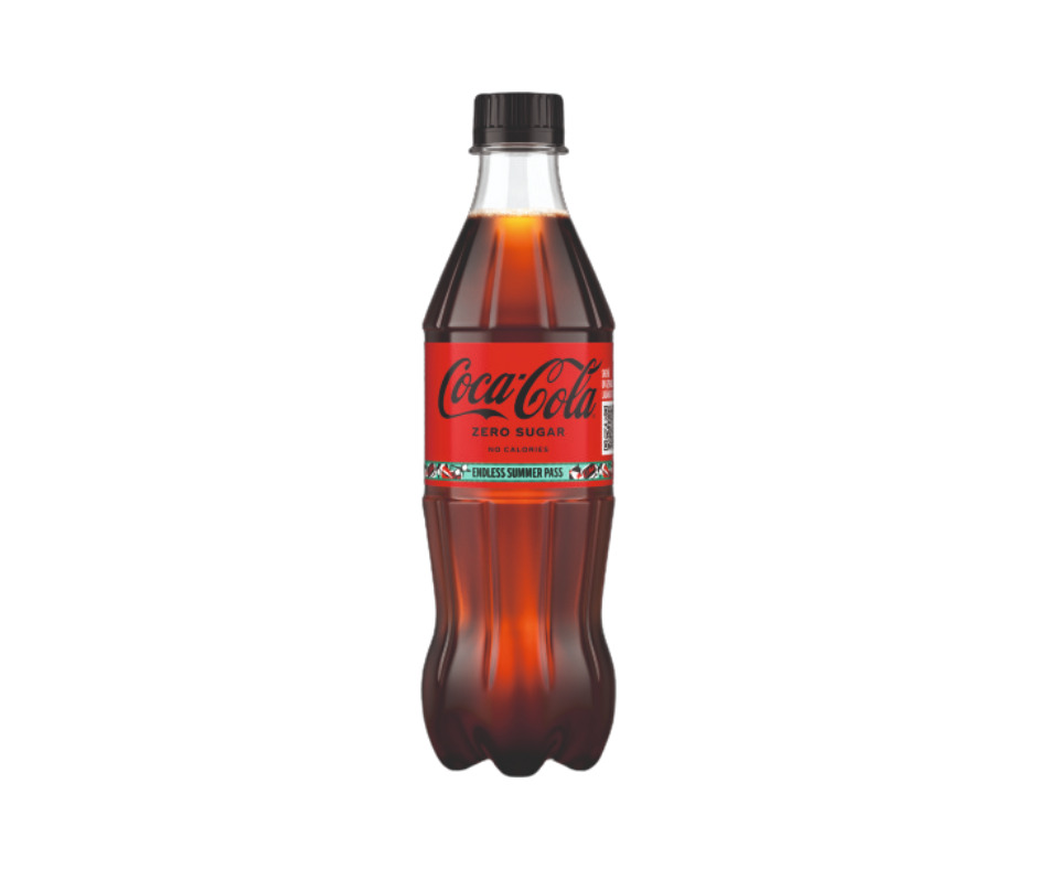 B/a gāzēts dzēriens Coca Cola Zero 0.5l PET