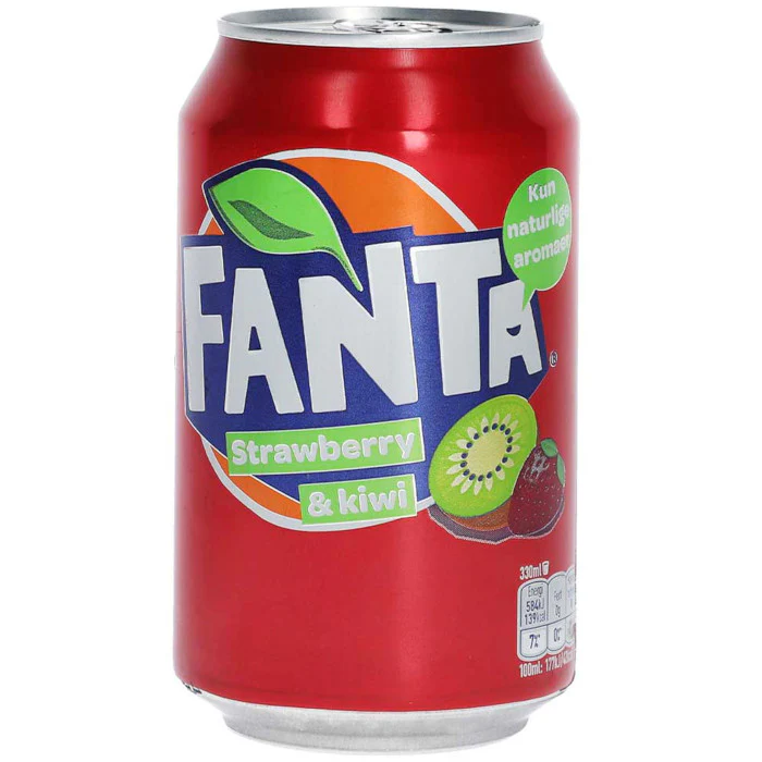 B/a gāzēts dzēriens Fanta Strawberry Kiwi 330ml