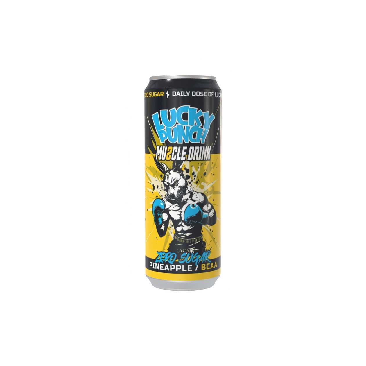 B/a gāzēts dzēriens Pineapple BCAA 0.33l CAN, Lucky Punch