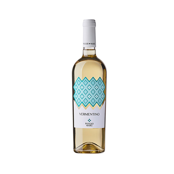 B.vīns Poggio Maru Vermentino pussausais 12.5% 0.75l