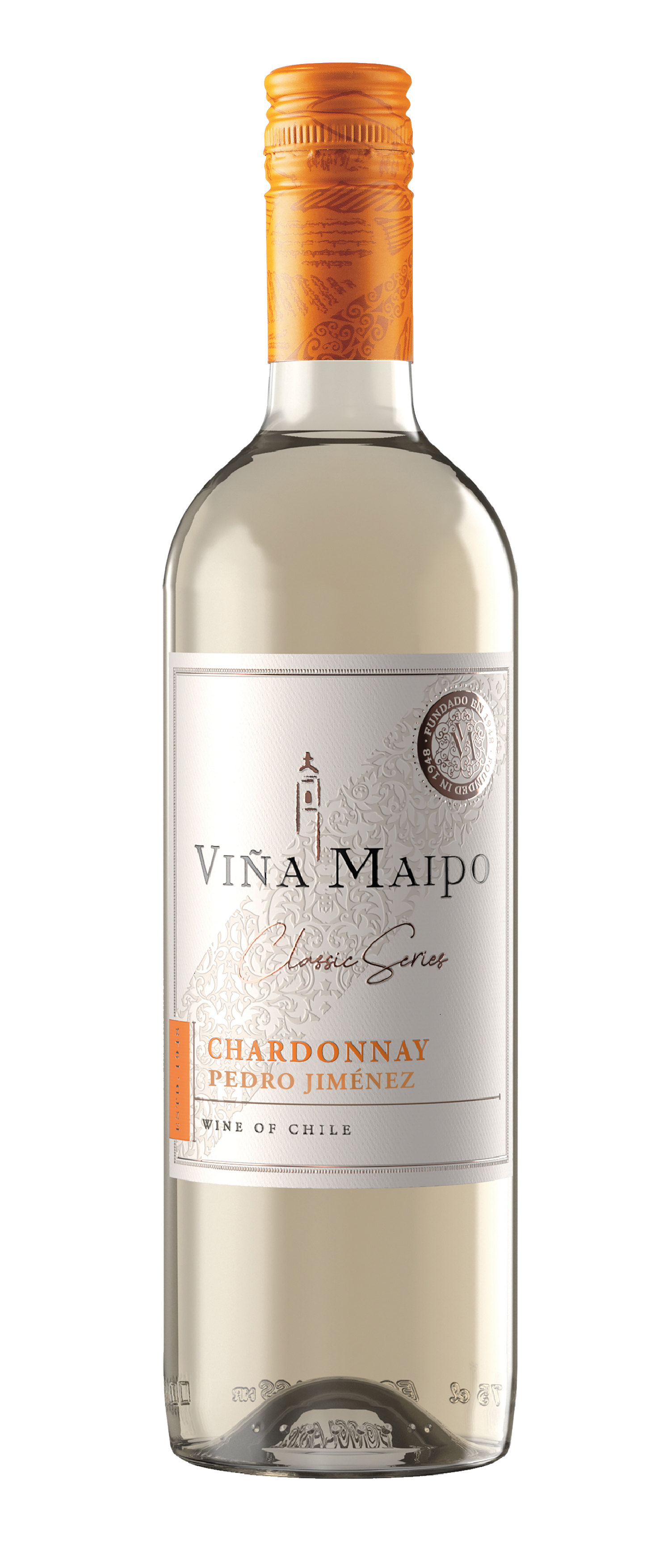B.vīns Vina Maipo Chardonnay sausais 12% 0.75l