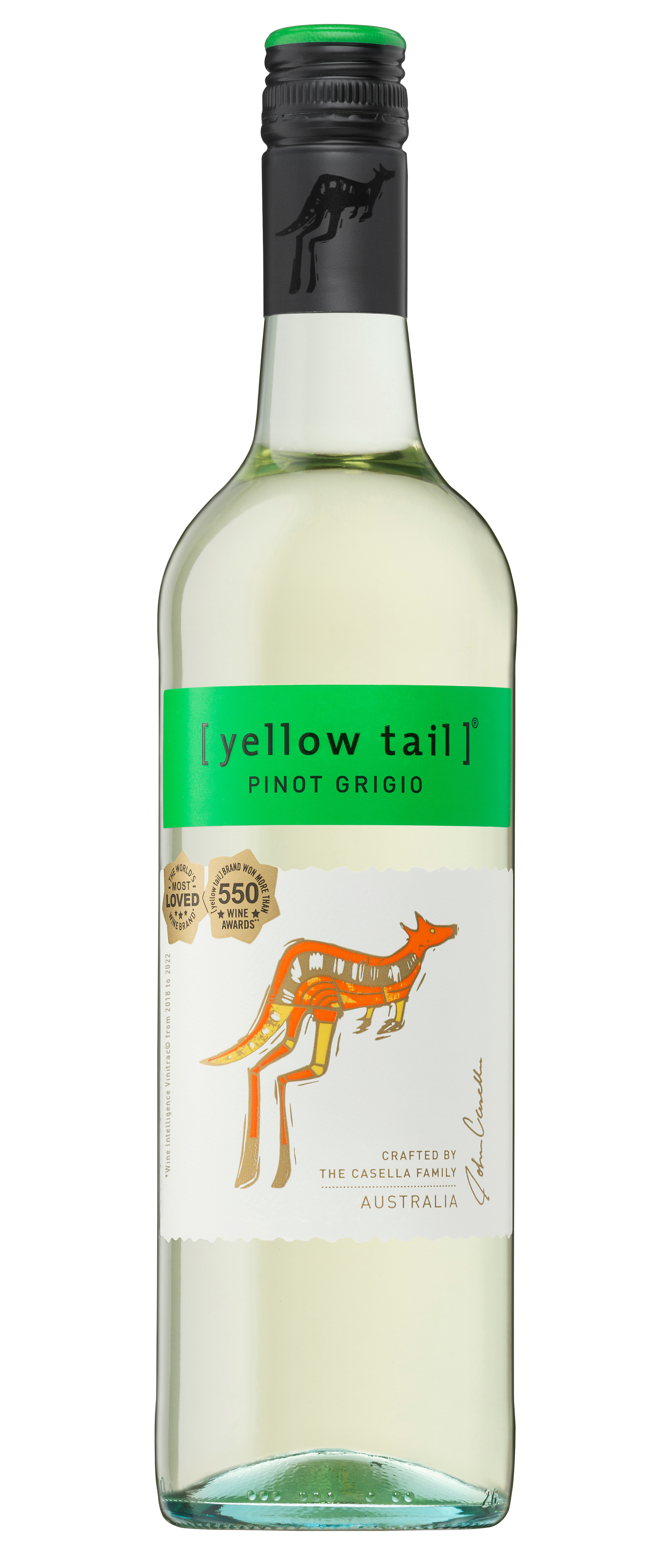 B.vīns Yellow Tail Pinot Grigio sausais 11.5% 0.75l