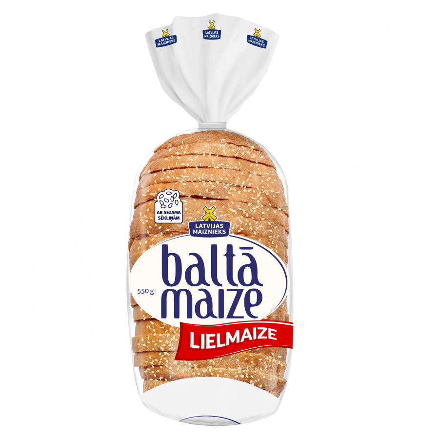 Baltmaize Baltā Lielmaize 550g, Latvijas Maiznieks