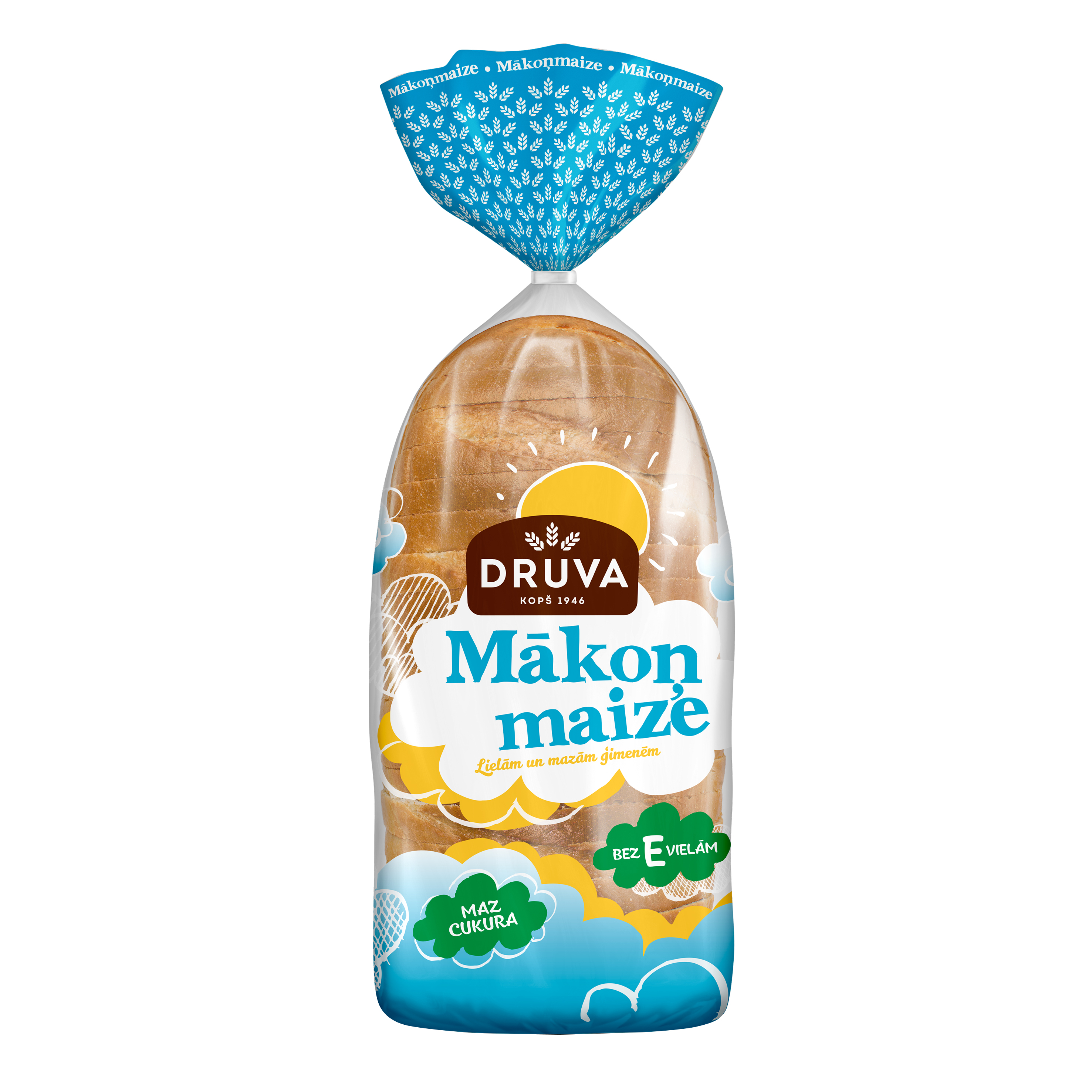Baltmaize Lielā Mākoņmaize 500g, Druva