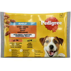 bariba-suniem-miksta-adult-mixed-izlase-ar-liellopa-aknu-maisij-un-majp-4x100g-pedigree