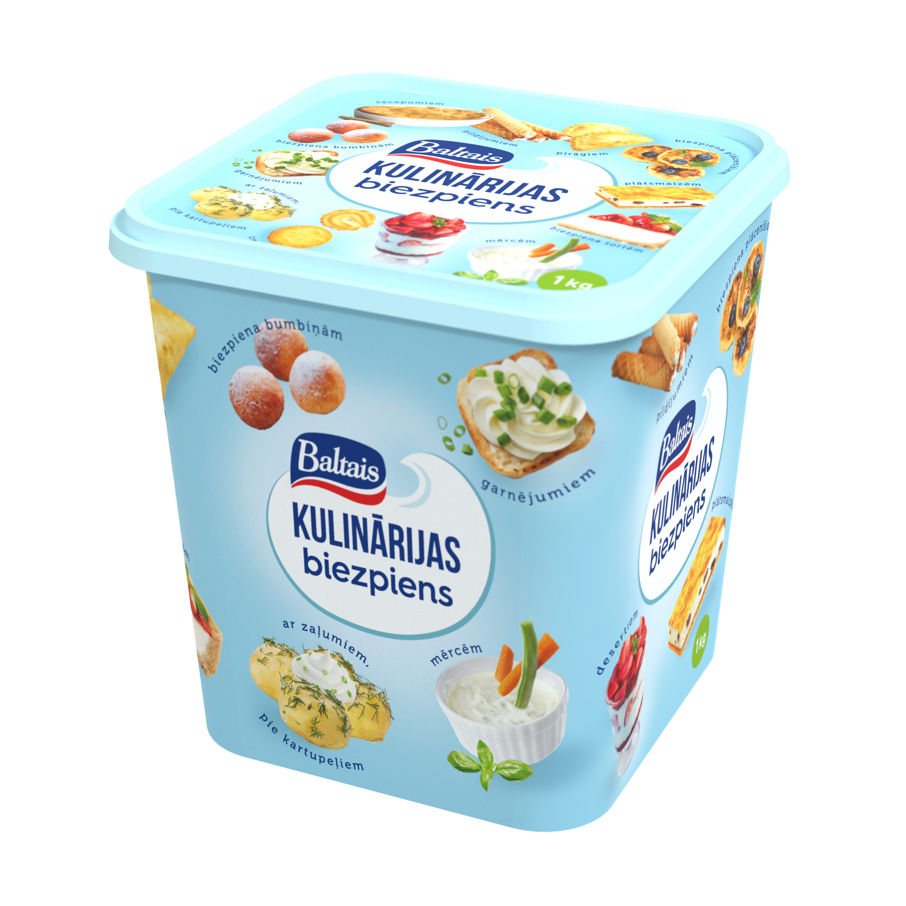 Biezpiens kulinārijas 1kg, Baltais