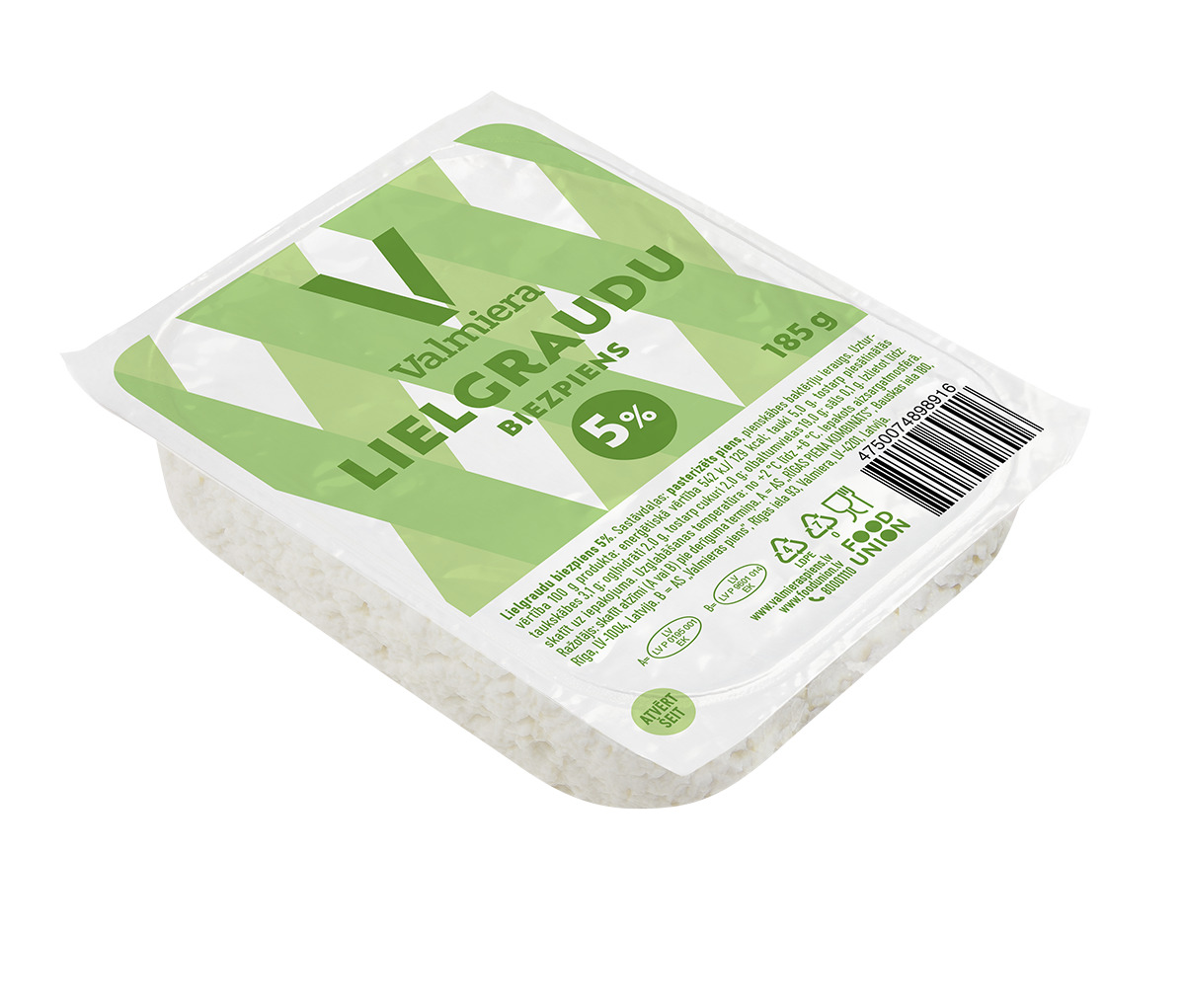 Biezpiens Lielgraudu 5% 185g, Valmiera