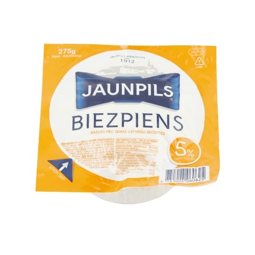 Biezpiens pilnpiena 5% 275g, Jaunpils