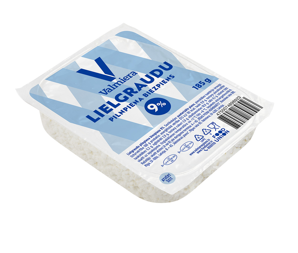 Biezpiens pilnpiena Lielgraudu 9% 185g, Valmiera