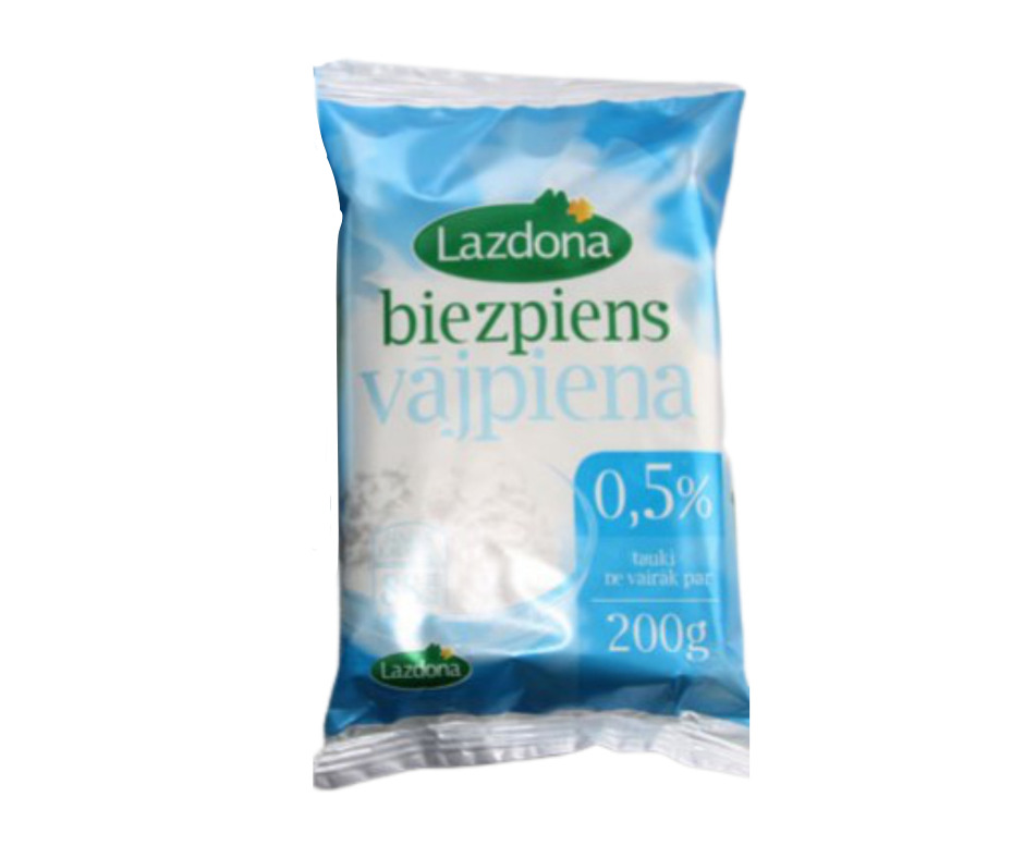 Biezpiens vājpiena 200g, Lazdonas PS