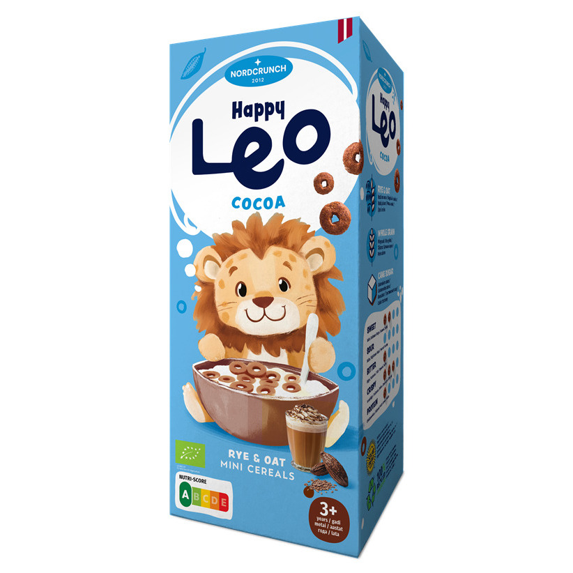 Brokastu pārslas ar kakao, Organic 150g, Happy Leo