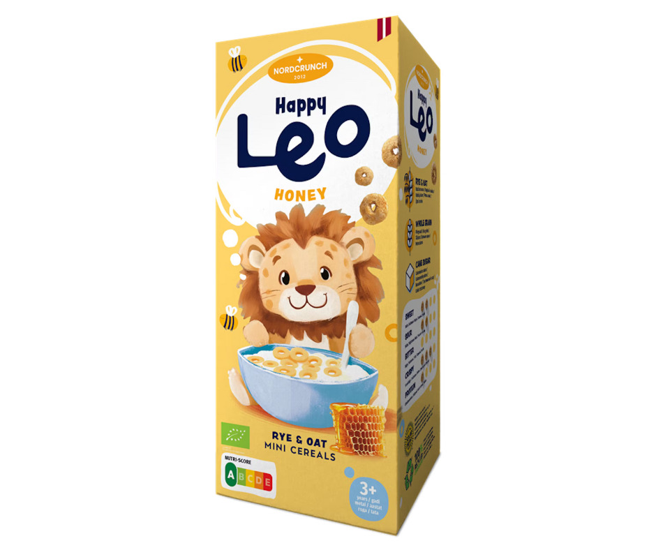 Brokastu pārslas ar medu, Organic, 150g, Happy Leo