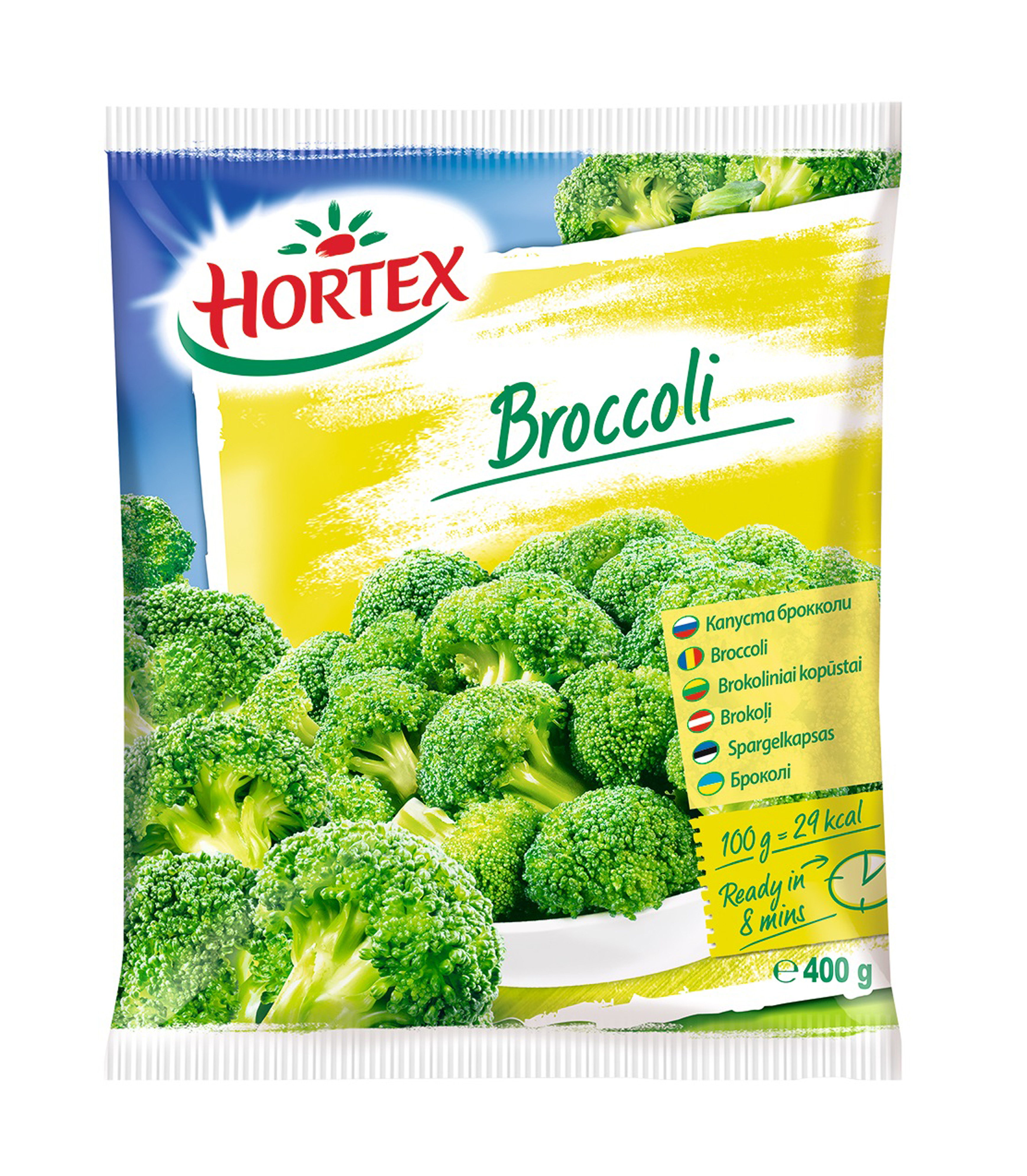Brokoļi saldēti 400g, Horetx