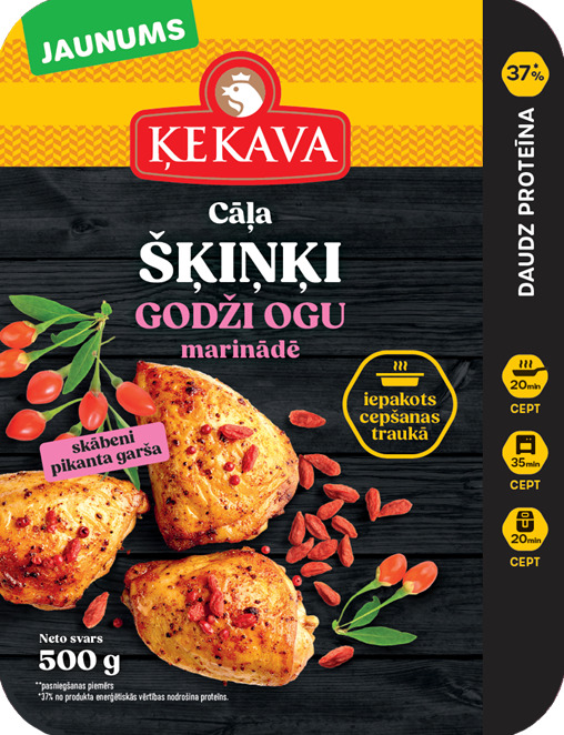 Cāļa atk. šķiņķi Godži ogu mar., a/atm, 0.5kg, Ķekava